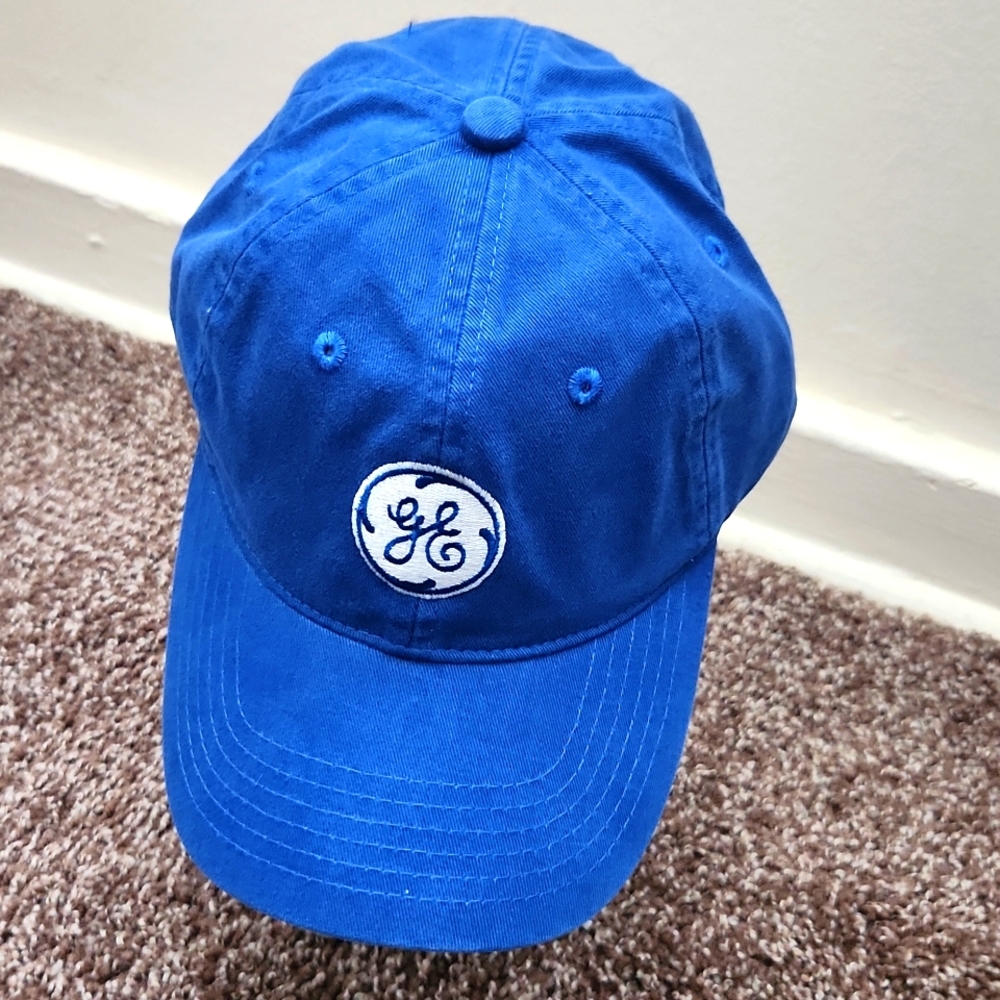 GE Adult Size Blue Hat Cap Embroidery Genera